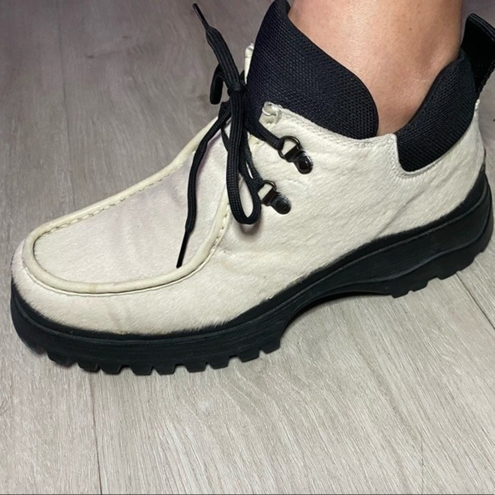 Prada mens pony hair ankle boots size 8